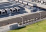 design 3d data center, data warehouse, server room, IT facility with cgi visual